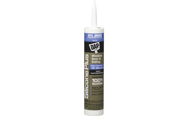 DAP 10.8 Oz. Silicone Plus Premium Window Door & Siding Silicone Sealant, White DAP 10.8 Oz. Silicone Plus Premium Window Door & Siding Silicone Sealant, White