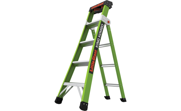 Little Giant King Kombo 5 Ft. To 8 Ft. 3-N-1 All Access Fiberglass Ladder