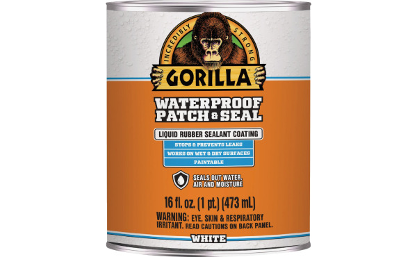 Gorilla 16 Oz. White Waterproof Patch & Seal Liquid Gorilla 16 Oz. White Waterproof Patch & Seal Liquid