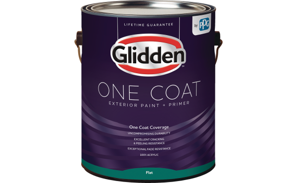Glidden One Coat Exterior Paint + Primer White & Pastel Base 1 Gallon Glidden One Coat Exterior Paint + Primer White & Pastel Base 1 Gallon