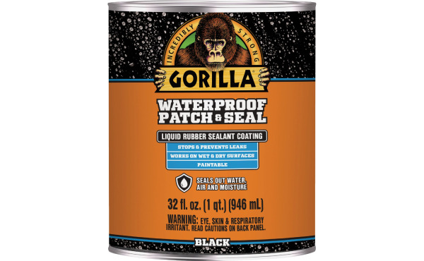 Gorilla 32 Oz. Black Waterproof Patch & Seal Liquid Gorilla 32 Oz. Black Waterproof Patch & Seal Liquid