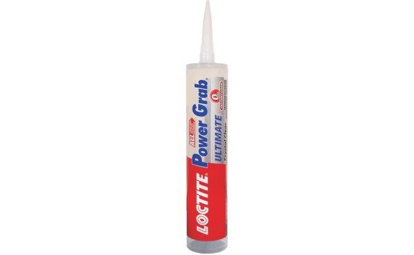 LOCTITE Power Grab 9 Oz. Crystal Clear Ultimate Construction Adhesive LOCTITE Power Grab 9 Oz. Crystal Clear Ultimate Construction Adhesive