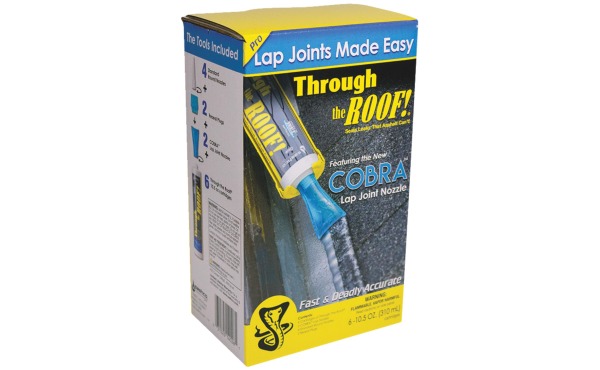 Cobra Lap Joint Nozzle System with Through The Roof! Sealant Cobra Lap Joint Nozzle System with Through The Roof! Sealant