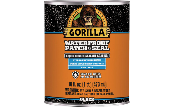 Gorilla 16 Oz. Black Waterproof Patch & Seal Liquid Gorilla 16 Oz. Black Waterproof Patch & Seal Liquid
