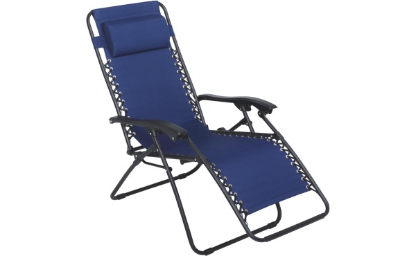 Outdoor Expressions Zero Gravity Relaxer Blue, Tan, or Red Convertible Lounge Chair