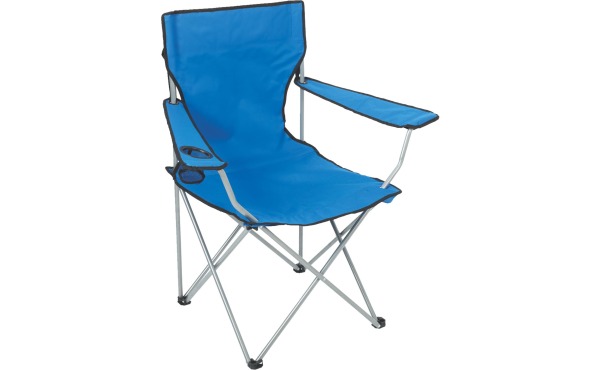 Outdoor Expressions Blue Polyester Folding Chair