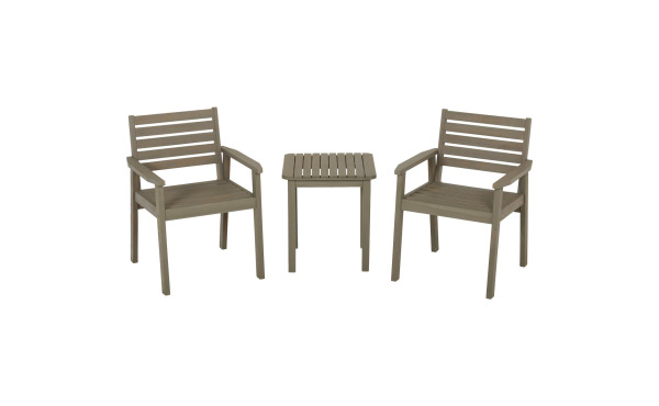 Outdoor Expressions 3-Piece Acacia Wood Chat Set Outdoor Expressions 3-Piece Acacia Wood Chat Set