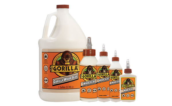 Gorilla Wood Glue 4-Oz. to 1 Gal. sizes Gorilla Wood Glue 4-Oz. to 1 Gal. sizes