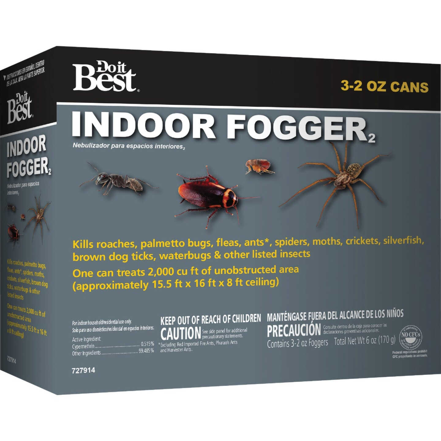 3-Pk. Do it Best 2 Oz. Indoor Insect Fogger 