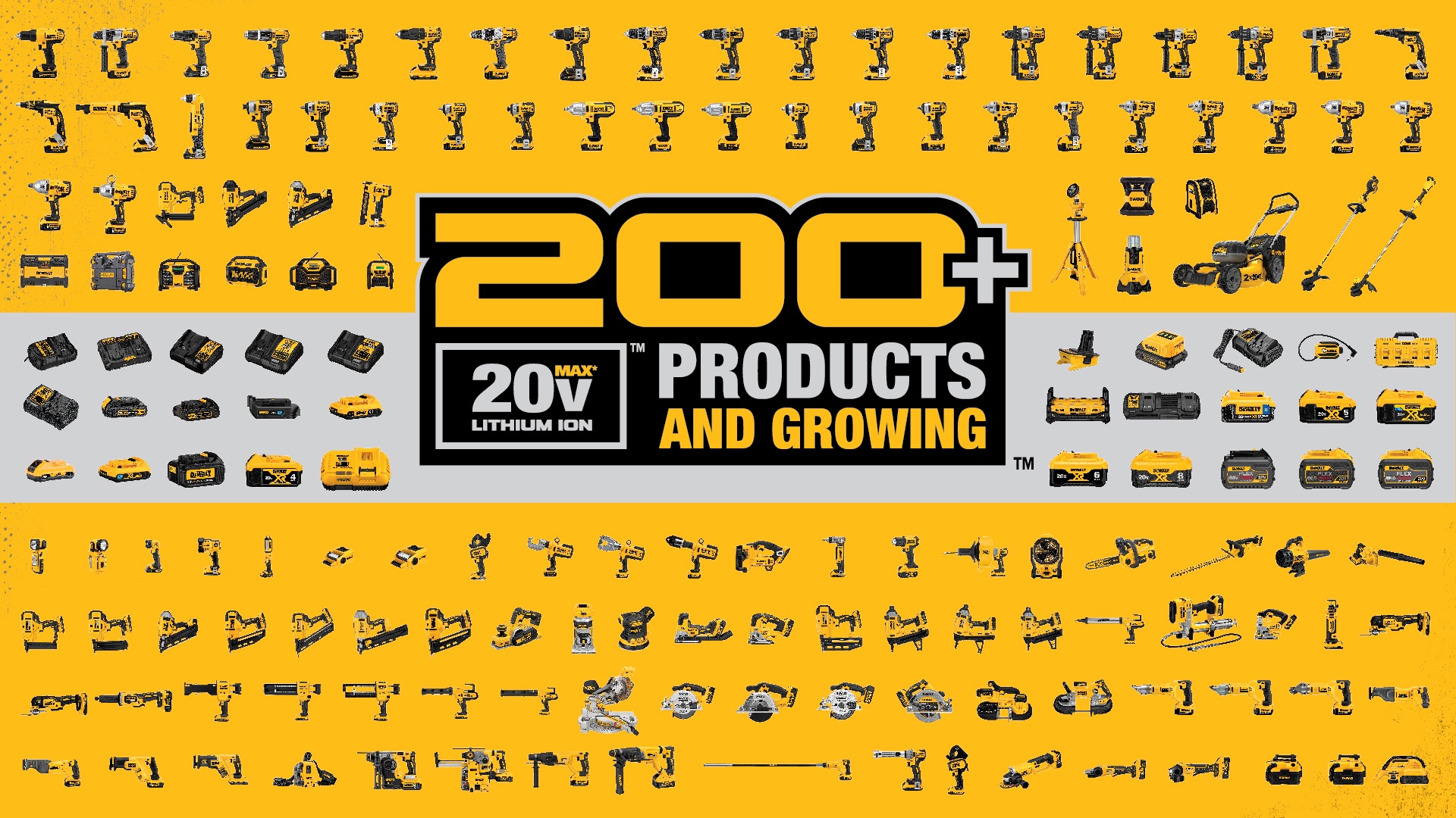200+ Products Several DeWalt Products