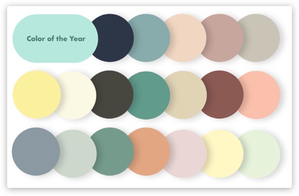 2020 Trend Color pallete