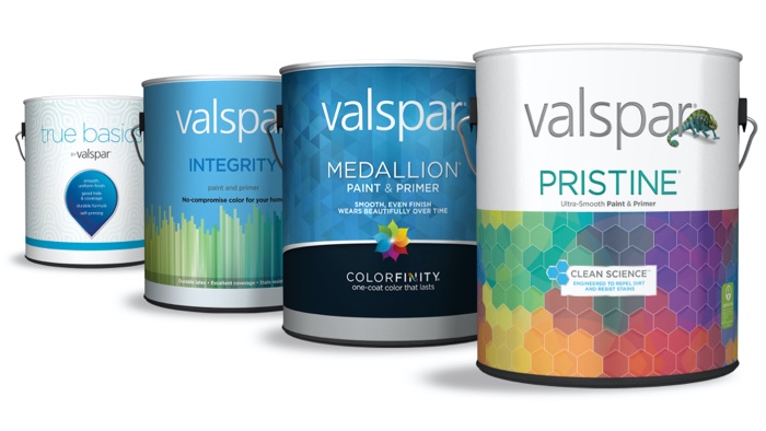 Always the right paint. Valspar paint lineup